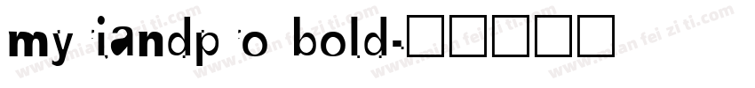 myriandpro bold字体转换